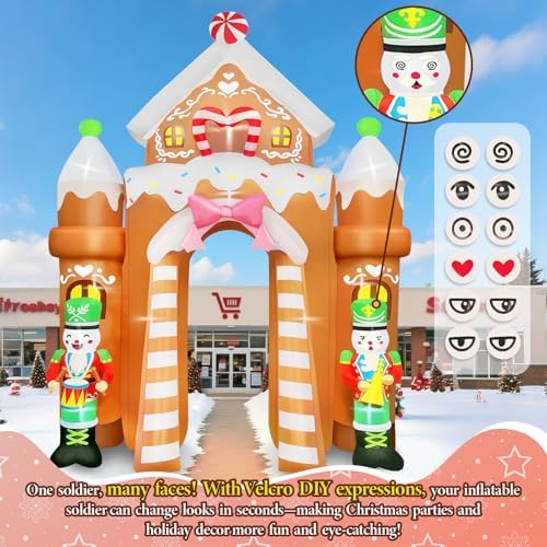 Kalolary 12FT Christmas Inflatable Archway Outdoor Decorations