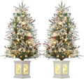 GAOMON 2Set 3FT Prelit Christmas Tree, Artificial Tree with Lighting Base