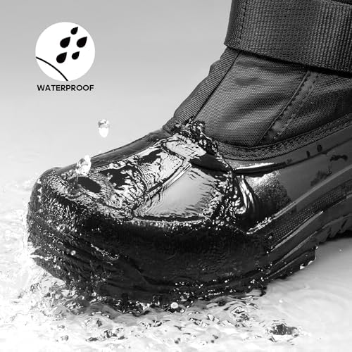 NORTIV 8 Men's Waterproof Winter Snow Boots Insulated