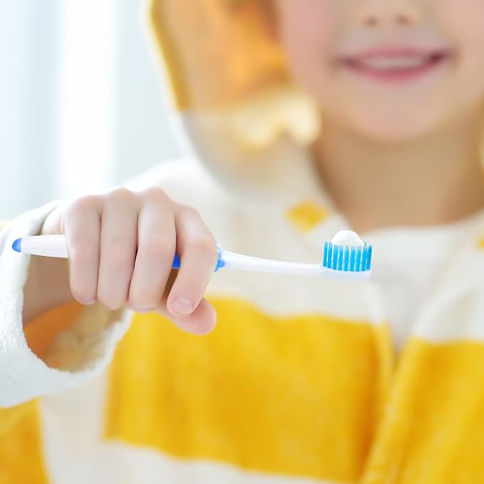 Bokon 300 Pcs Bulk Kids Toothbrushes Soft Bristles Toddlers Cute Toothbrush with Cover & Individually Wrapped Easy Grip Handle for Children Toddler Home School Daycare Camp