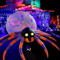 DomKom Giant 16FT Halloween Inflatable Decorations Spider, Build-in Magic LED Lights Holiday Blow Up Yard Decoration for Halloween Holiday Party Outdoor,Garden Yard Lawn Decor