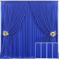 4 Panels Royal Blue Backdrop Curtain for Parties Wrinkle Free Blue Photo Curtains Backdrop Drapes Fabric Decoration for Wedding Birthday Party Baby Shower 20ft(W) x 10ft(H)