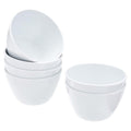 Amazon Basics Melamine Small Bowls for Sauces, Dessert, Round Serving Bowls, BPA Free, Dishwasher Safe, 8 oz, White, 6-Piece Set