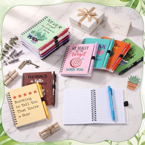 Gueevin 72 Pcs/36 Set Inspirational Notebook Pen Gifts Bulk, Team
