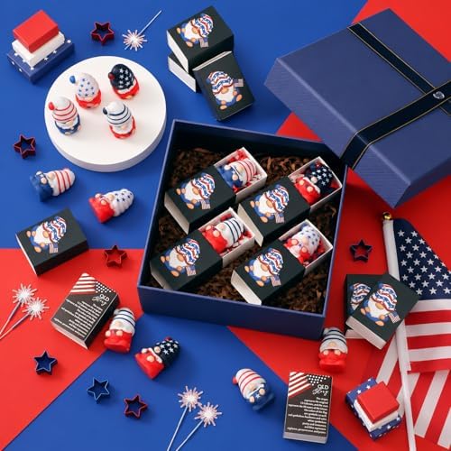 72 Sets Patriotic Gnome Gifts Veterans Day Party Favors Desk Decor Figures