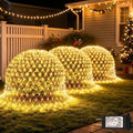 120LED Net Lights, 5ft x 5ft Christmas Net Lights Outdoor 8 Modes Timer