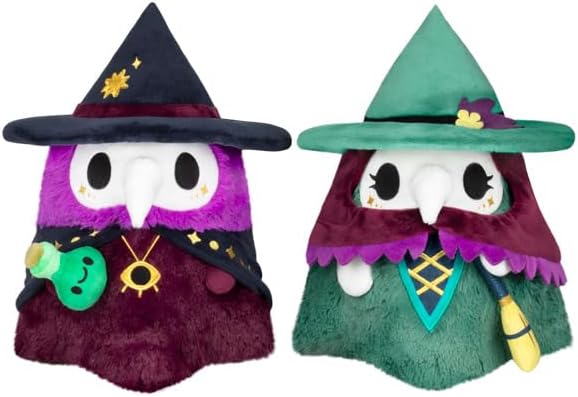 Squishable - Mini Witchy Plague Doctor & Nurse Set - The Mysterious Doctor Plague Collection - 10.75 in - Soft Toy Collectible Stuffed Animal