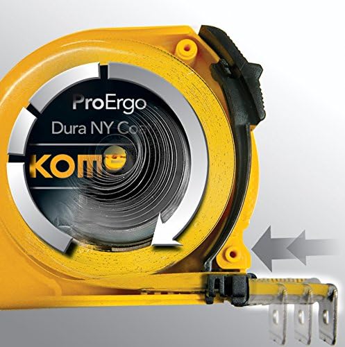 Komelon 4912IM The Professional 12-Foot Inch/Metric Scale Power Tape, Yellow