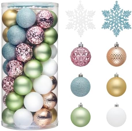 Valery Madelyn 50ct Christmas Tree Decorations Ball Ornaments 2 Inches
