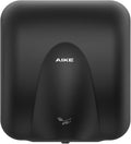 AIKE Heavy Duty Hand Dryer Hard-Wired Friendly 110V High Speed Matte Black Stainless Finish Model AK2811