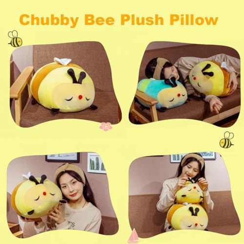 ELAINREN Ultra-Soft Bumble Bee Stuffed Insect Toy/23.6''
