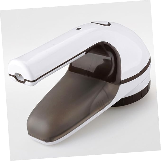 Rechargeable Electric Fabric Shaver Lint Remover, 1400 mAh | White ABS Body, Ergonomic Handheld Design, for Sweaters and Bed Sheets, Battery Included