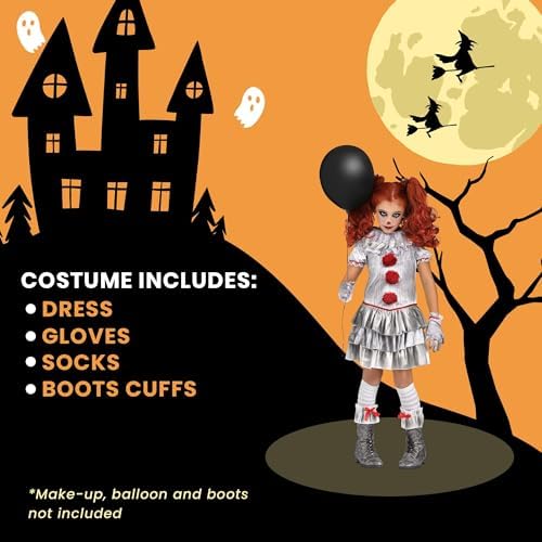 Fun World girls Girl's Carnevil ClownCostume