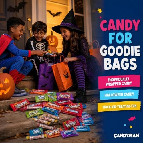 CANDYMAN Big Bag of Candy, 10 lb Bulk Variety Pack, Individually Wrapped