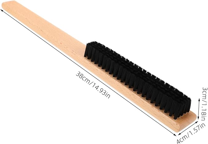 GALPADA 3pcs Bristle Coat Brush Wood Handle for Garment Cleaning Household Use Easily Removes Lint and Pet Hair from Clothes and Bedsheets