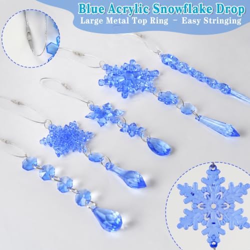 Crystal Ornaments for Christmas Tree Winter Wonderland Decorations