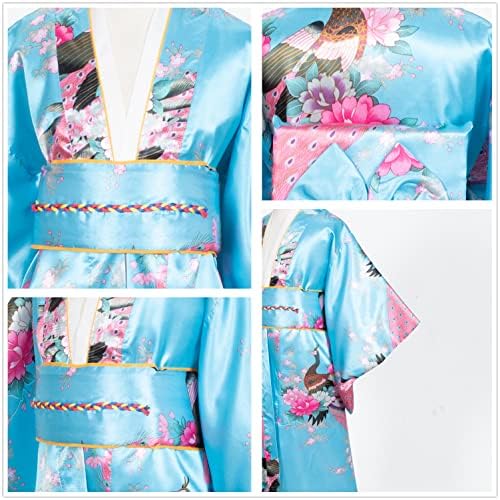 Japanese Traditional Dress Kimono Robe for Kids Girls Costume