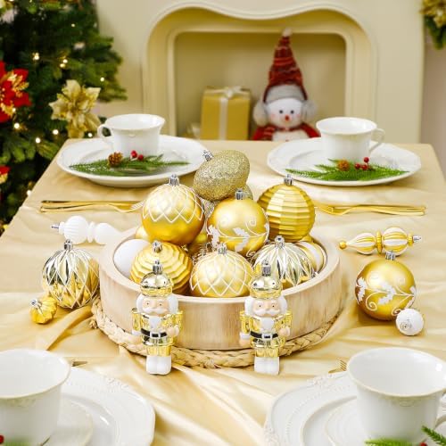 SHareconn 135Pcs Christmas Tree Ornaments Set, Christmas Tree Decorations