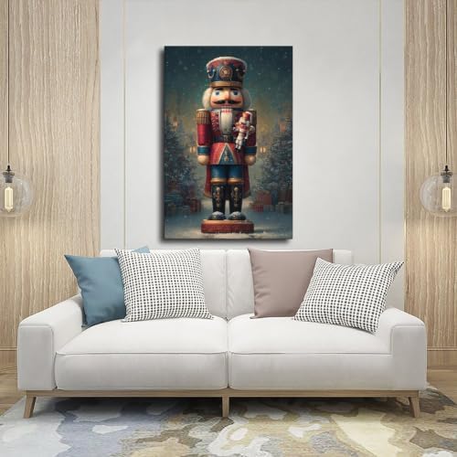 JDBeehpy Big &Small Nutcracker Soldier Framed Canvas Prints24x36inch