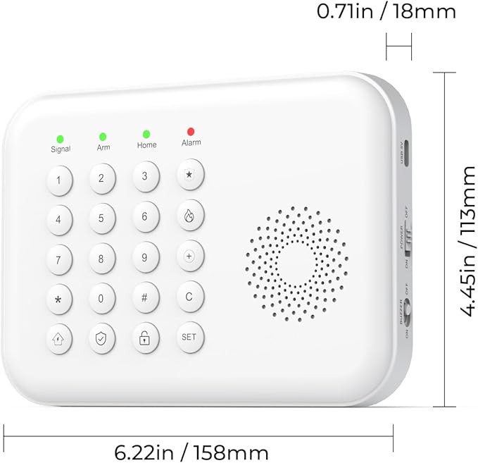 Wireless Home Security System, 8-Piece DIY Kit, No Monthly Fees, WiFi & 4G, Instant App Alerts, Works with Alexa & Google, Door Sensors, Motion Detection, Remote Control