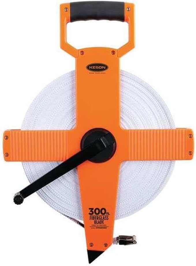 Keson 300 ft/90m Tape Measure, 1/2 in Blade OTR-18M-300-1 Each