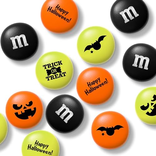 M&M'S Halloween Milk Chocolate Candy Party Favor Packs, Set of 30