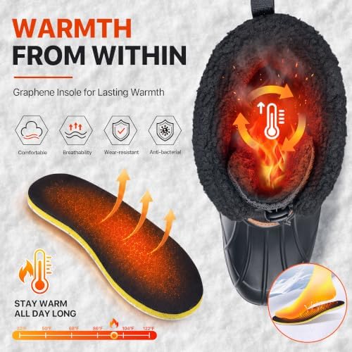 Snow Boots for Men Waterproof Lightweight Winter Men's Snow Boots