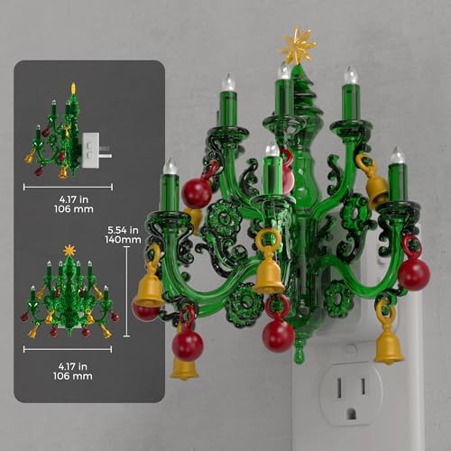 L LOHAS LED Christmas Night Light, Plug in Night Light, Dusk to Dawn Sensor