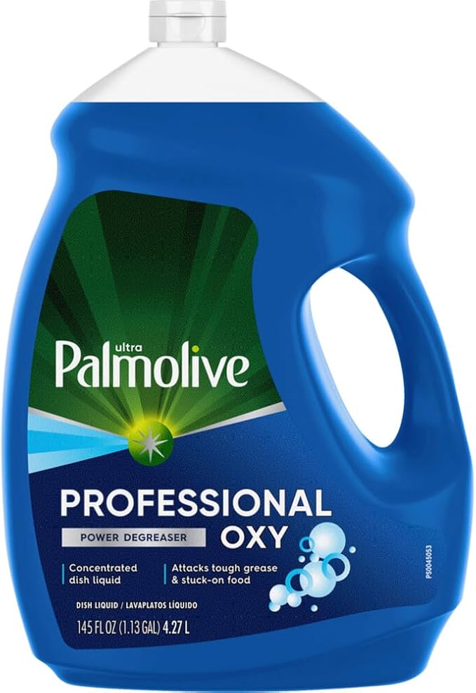 Palmolive Professional Oxy Power Degreaser Liquid Dish Soap, Fresh Scent, 145 Oz Bottle, 4/carton