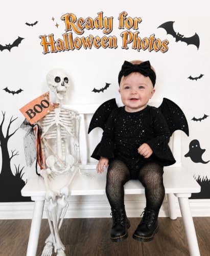 Halloween Baby Bat Costume for Toddler Girl Kids Halloween Party Outfit