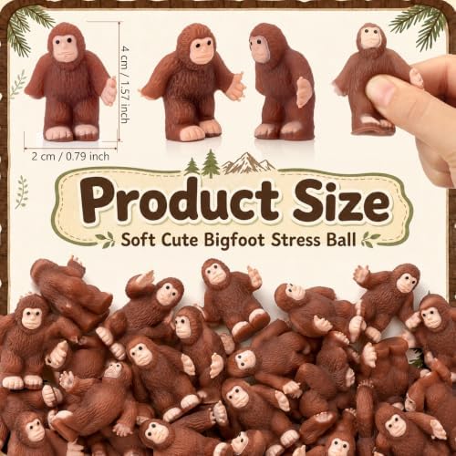 Thenshop 20 Pcs Bigfoot Balls Cute Sasquatch Desk Decor