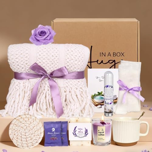 Birthday Gift for Women, Get Well Soon Self Care Package, Unique Spa Gift Basket Set Thank You Gifts for Women Mom Grandma Wife Best Friend Sister Her Mothers Day