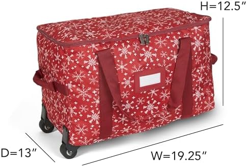 Covermates Rolling Treasurekeeper Storage Bag, 19.25" L x 13" W x 12.5" H