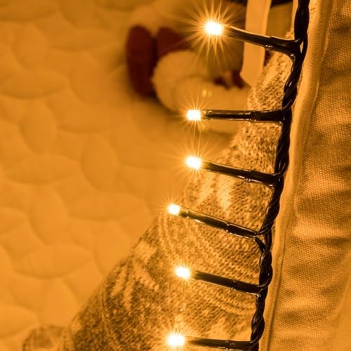 AWQ 1000 LED 82 ft Christmas Cluster Lights Xmas String Lights Warm White