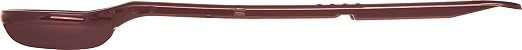 CFS 395801 Solid Long Handle Portion Control Spoon, 1.5 oz, Reddish Brown (Pack of 12)