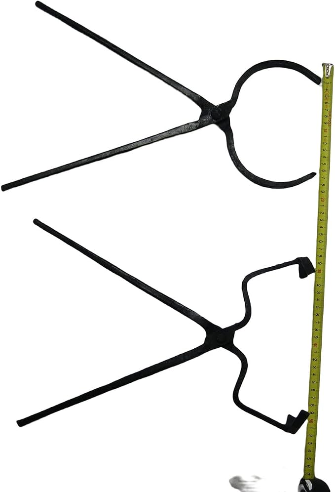 4KG-8Kg Crucible Tongs Set for Melting Metal, Foundry Casting Tools Lifting and Pouring Tongs - 19inches