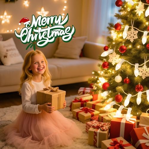 Minetom C9 Christmas String Lights, 50FT Vintage Christmas Tree Lights