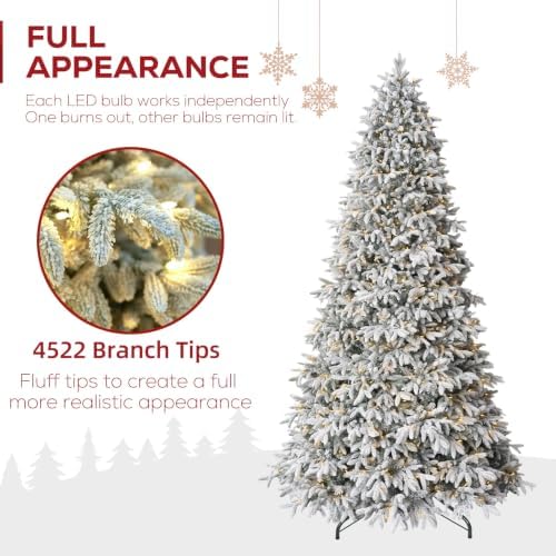 Hykolity 7.5 ft Prelit Premium Christmas Tree with 650 Multicolor LEDs