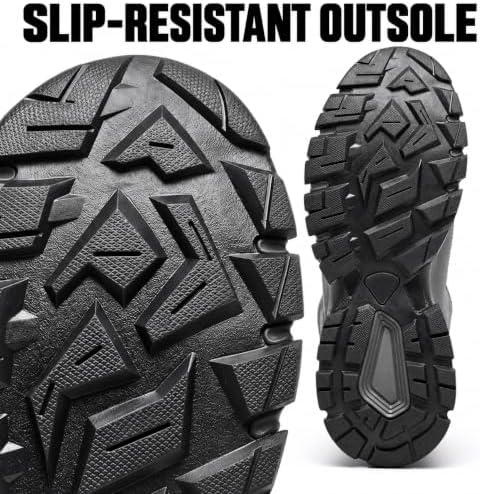 SHULOOK Men's Waterproof Winter Snow Boots: Insulated Warm Lined