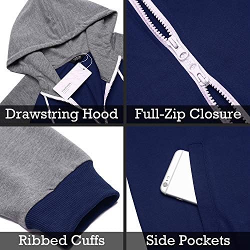 COOFANDY Mens Jumpsuit Onesie Hooded Full Zip One Piece Jogging Tracksuit