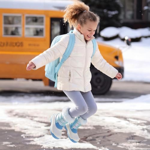 DREAM PAIRS Girls Snow Waterproof Winter Boots