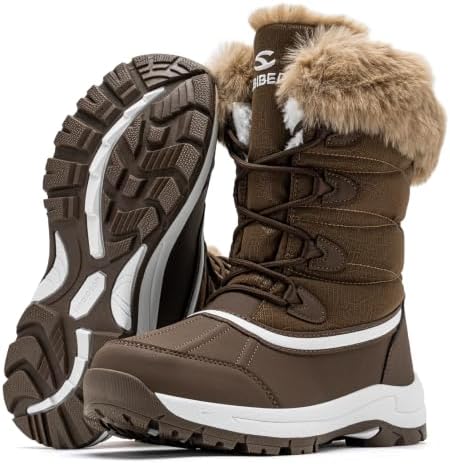 HOBIBEAR Women's Winter Snow Boots Warm Faux Fur