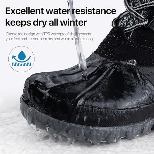 FREE SOLDIER Women's Waterproof Winter Cold Weather Snow Boots for Women Outdoor Fashion Duck Boots Comfortable Insulated