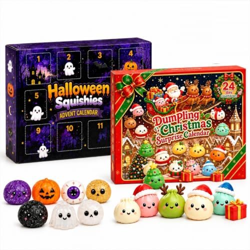 Christmas Halloween Squishies Advent Calendar 2026 Countdown for Adults