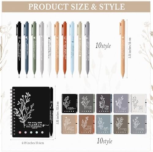 Resurhang Christian Gift Bulk for Women with Notes, Boho Color, 20 Pcs