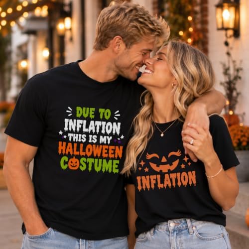 Funny Halloween Couple Shirt Set Inflation Matching Halloween Shirts