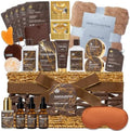 Gifts for Men, 35 Pcs Sandalwood Bath & Body Gifts Basket, Get Well Soon