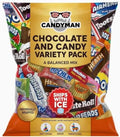 CANDYMAN Chocolate Candy Variety Pack, 3 LB Individually Wrapped