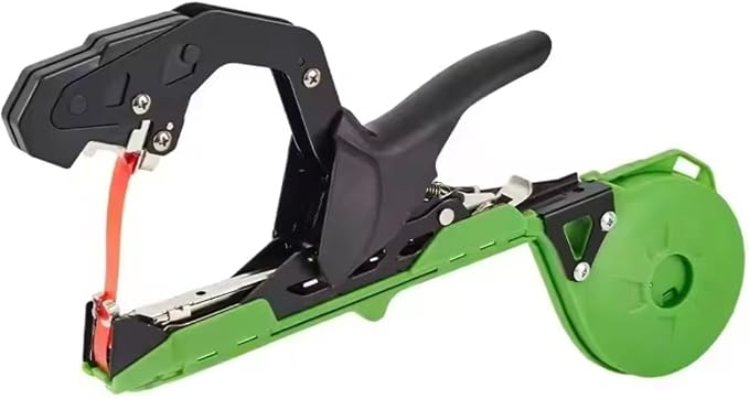 Plant Tying Machine Tool with 20 Rolls of Tape – Handheld Garden Tape Gun for Climbing Plant Support, Vines, and Tomatoes – Clips & Ties for Staking and Training Indoor & Outdoor Use