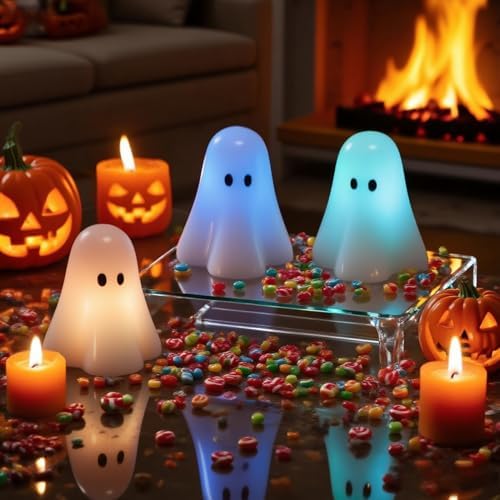 Wondise Halloween Flameless Candles Color Changing with Remote Timer